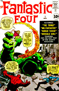 Les Quatre Fantastiques, la bande dessinée de 1961