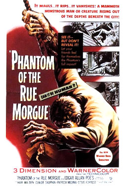 Le fantôme de la Rue Morgue, le film en 3D couleurs de 1954