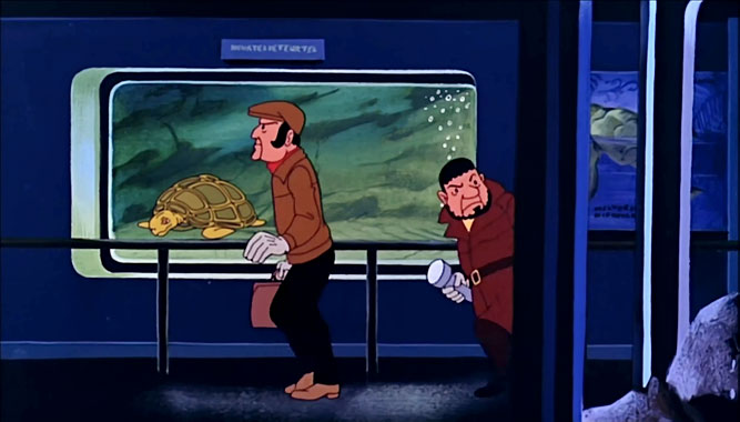 Tintin et le lac aux requins, le dessin animé de 1972