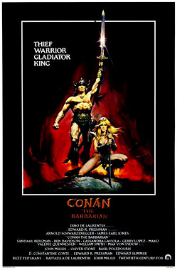 Conan le Barbare, le film de 1982 (poster)