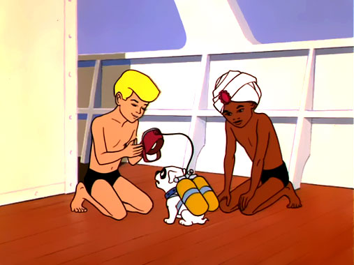 Jonny Quest S01E11: Crâne et tibias croisés (1964)