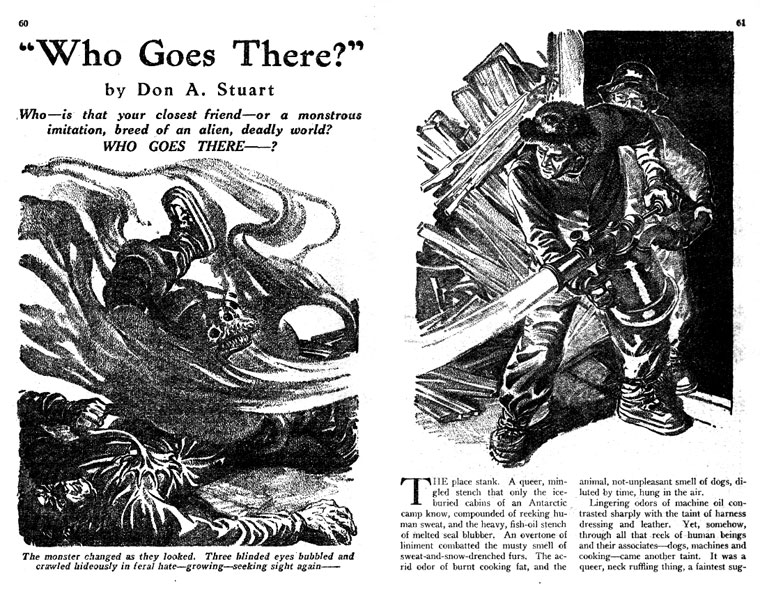 The Thing; La chose, La Bête d'un autre monde, la nouvelle de 1938 