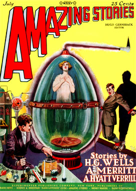 Amazing Stories, le numéro 16 de juillet 1927.
