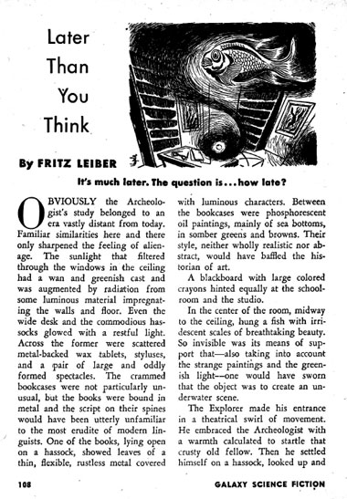Galaxy, le numéro 1 d'octobre 1950